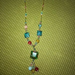 Antique multi colored necklace